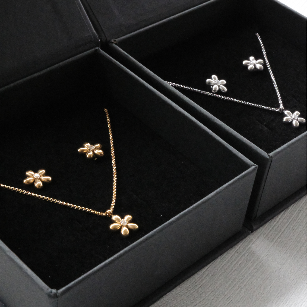 Dainty flower studs