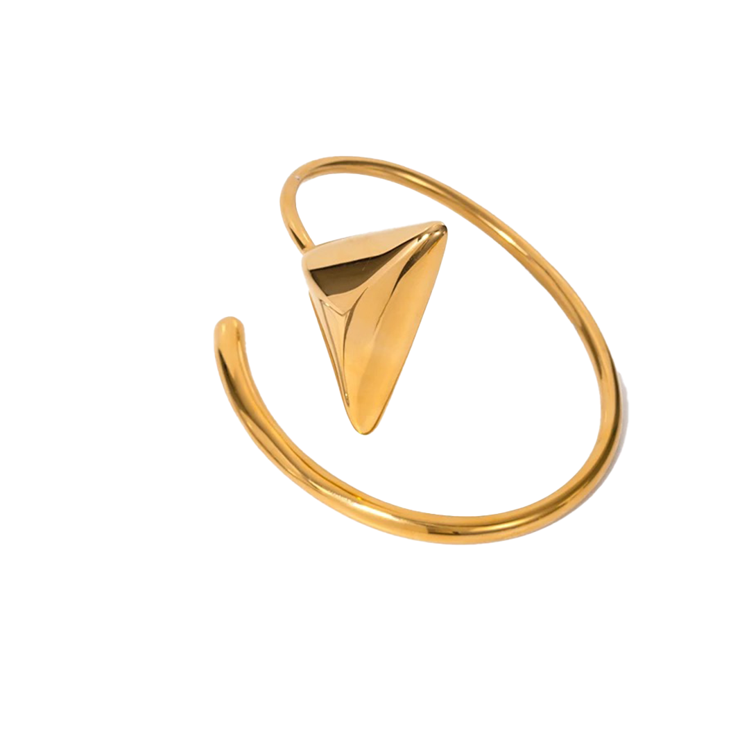 Bold triangle bangle