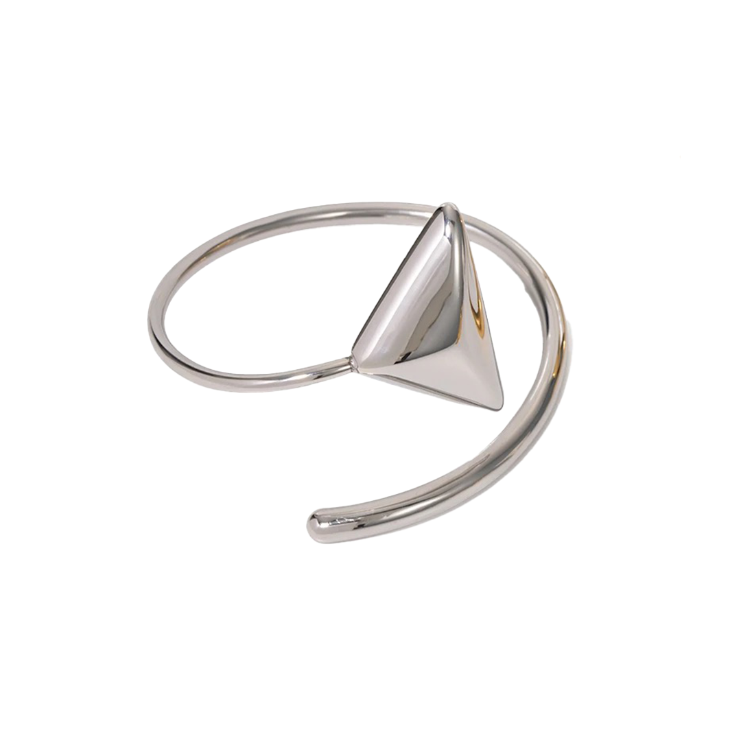 Bold triangle bangle