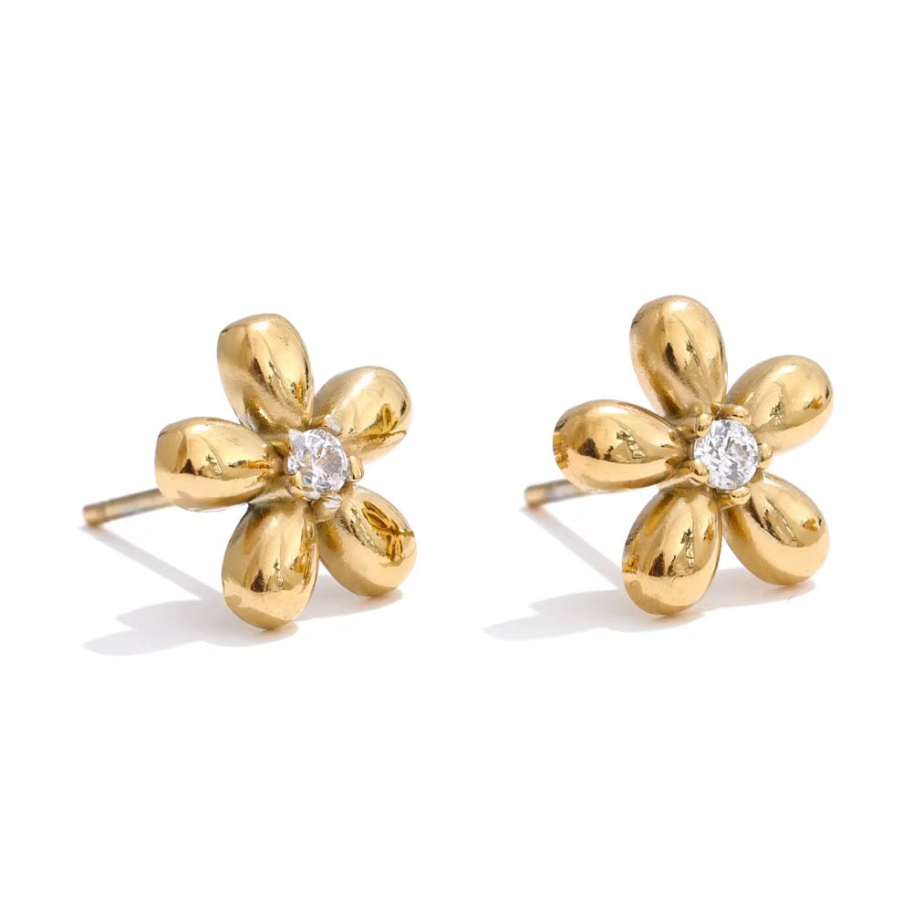 Dainty flower studs
