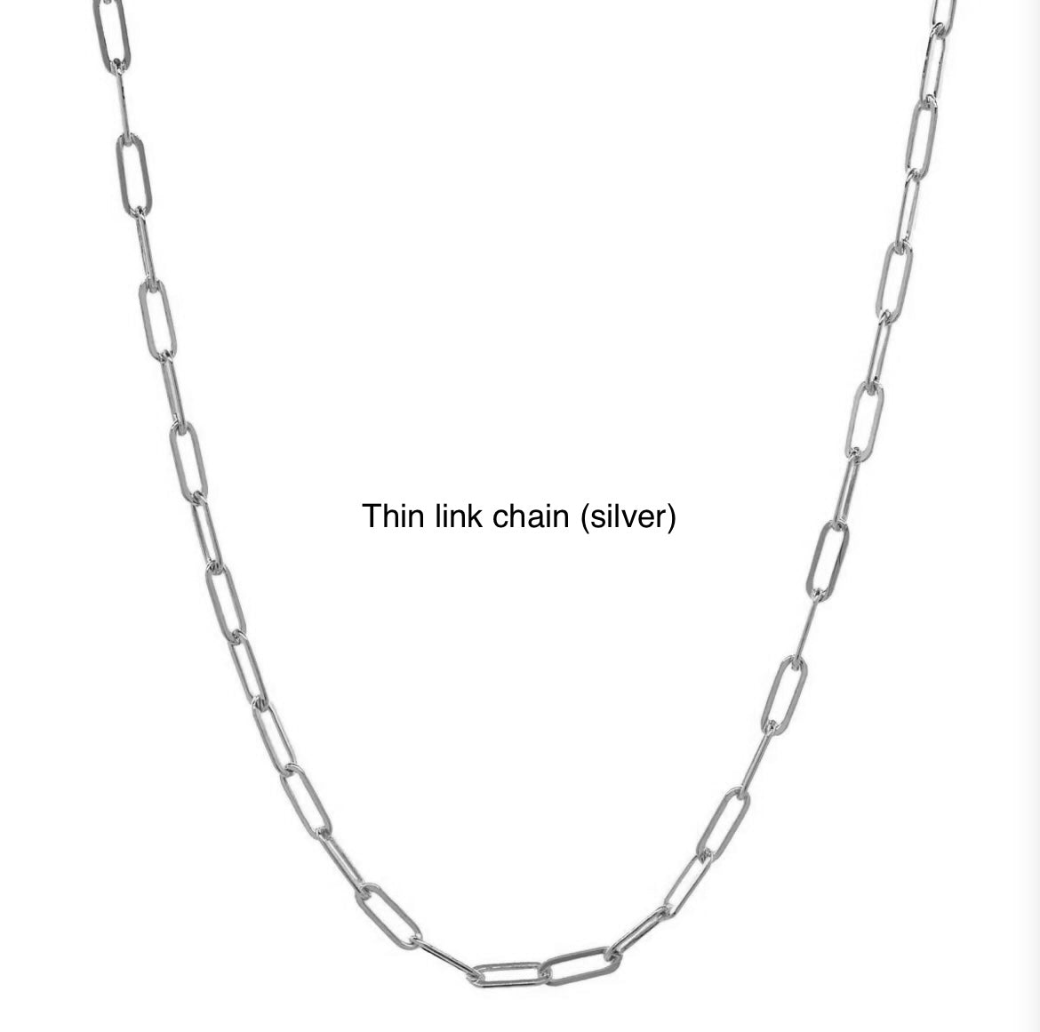 Thin link chain