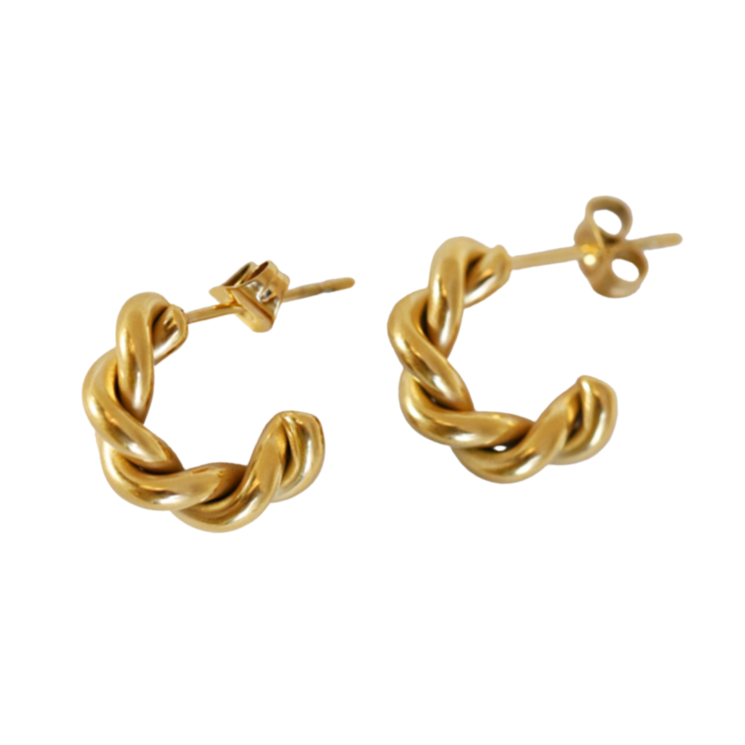 French twist hoops (GOLD)