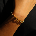Locked in link bracelet