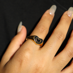 Double heart ring