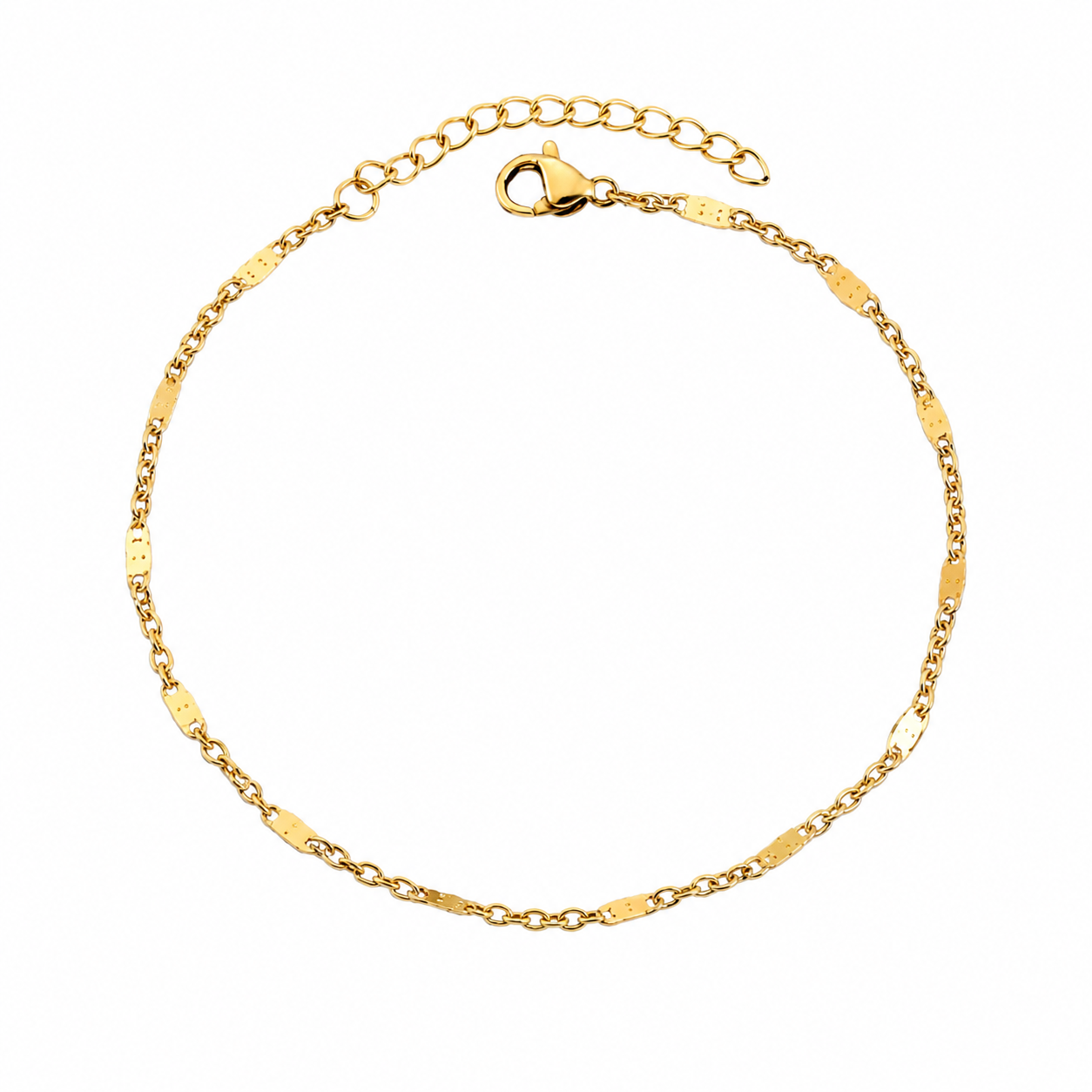 Spaced flat bracelet