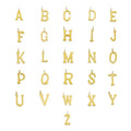 Plain alphabet charms