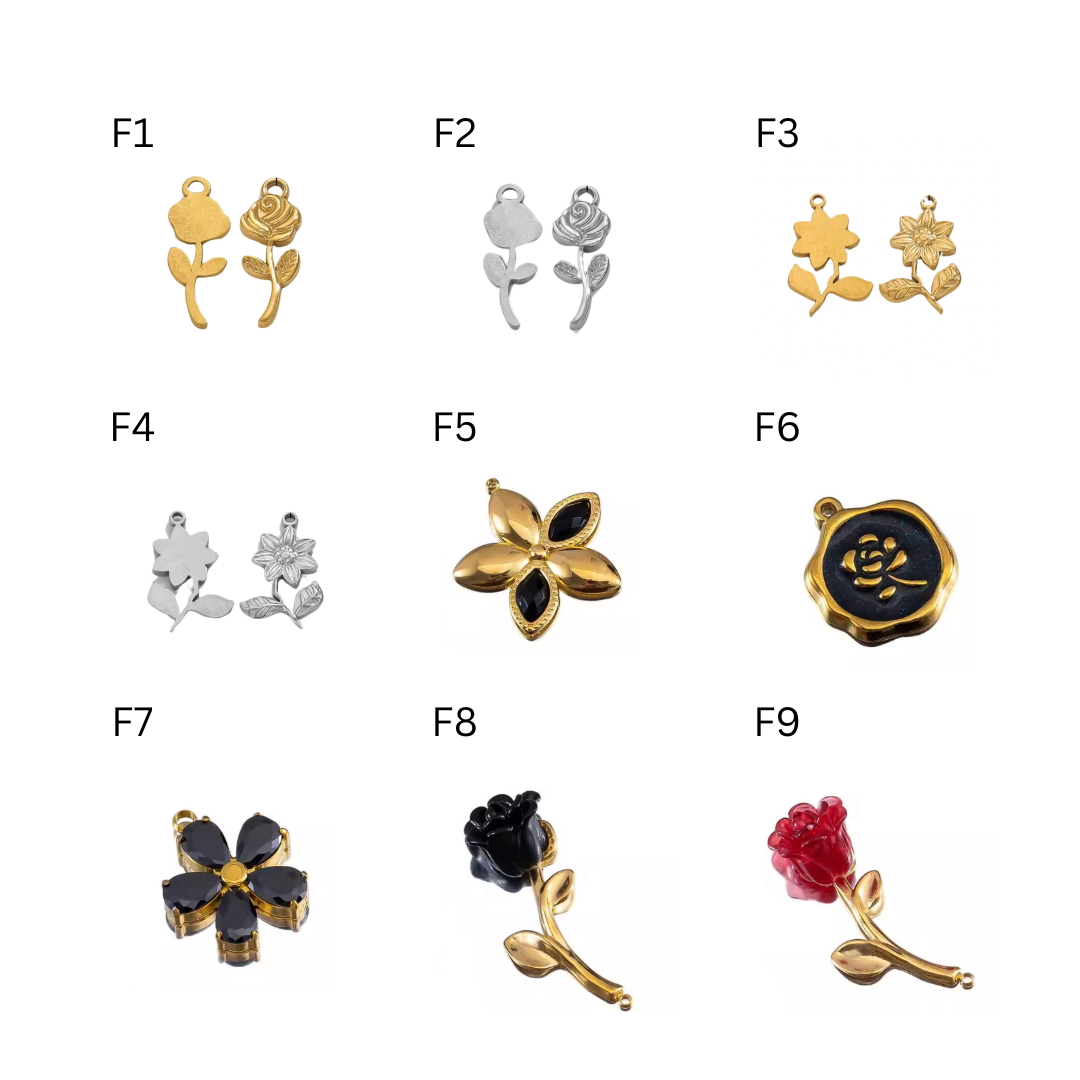 Flowers charms
