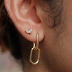 925 petal studs