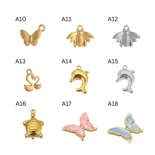 Animals insects charms
