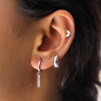 925 scoop hoops