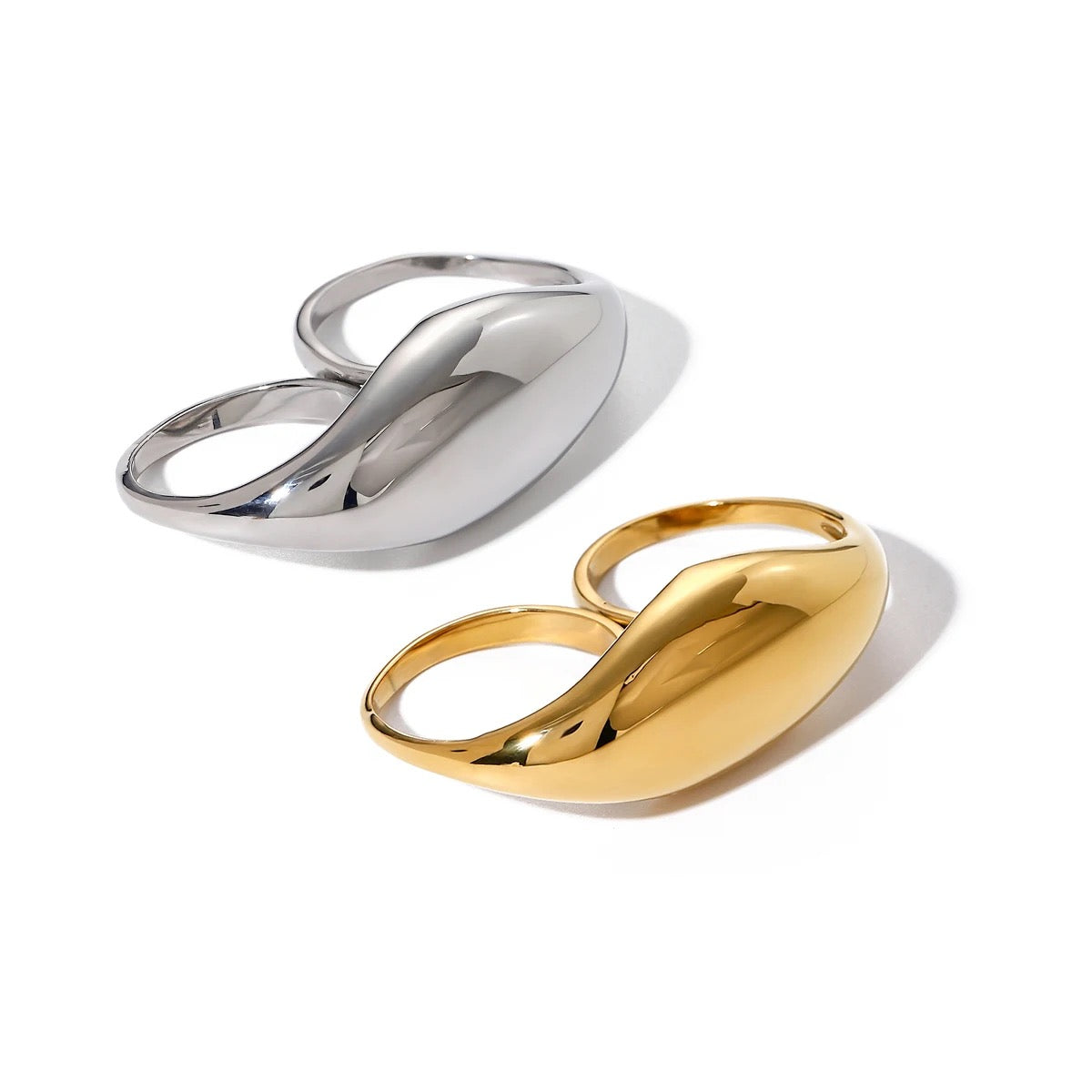2 finger blob ring