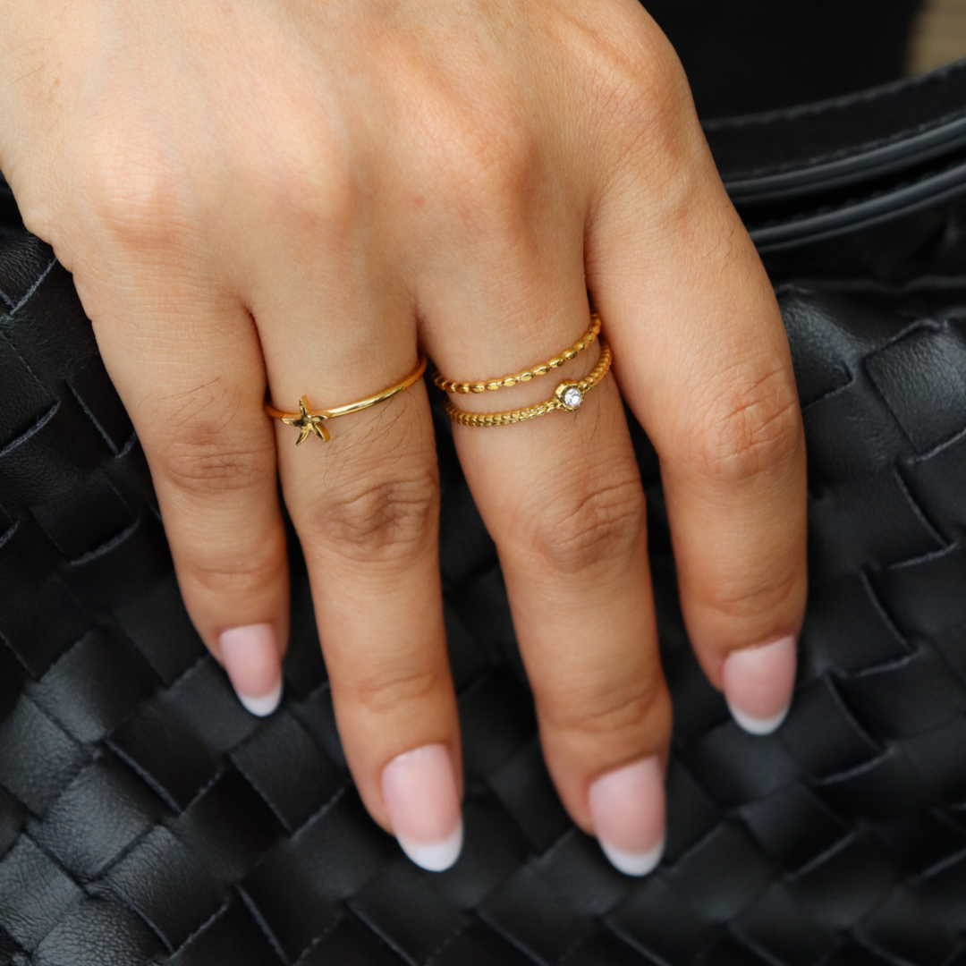 Baby starfish ring