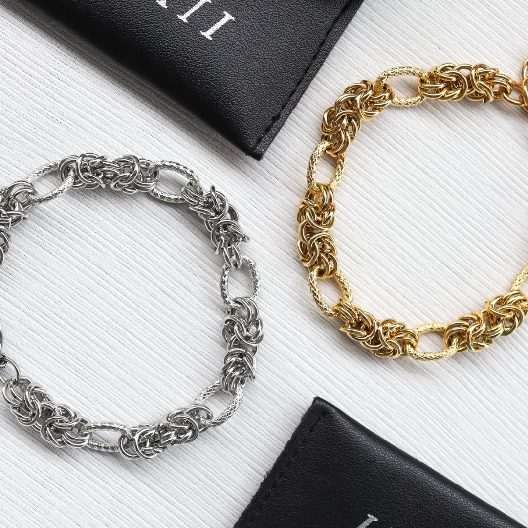 Industrial luxe bracelet