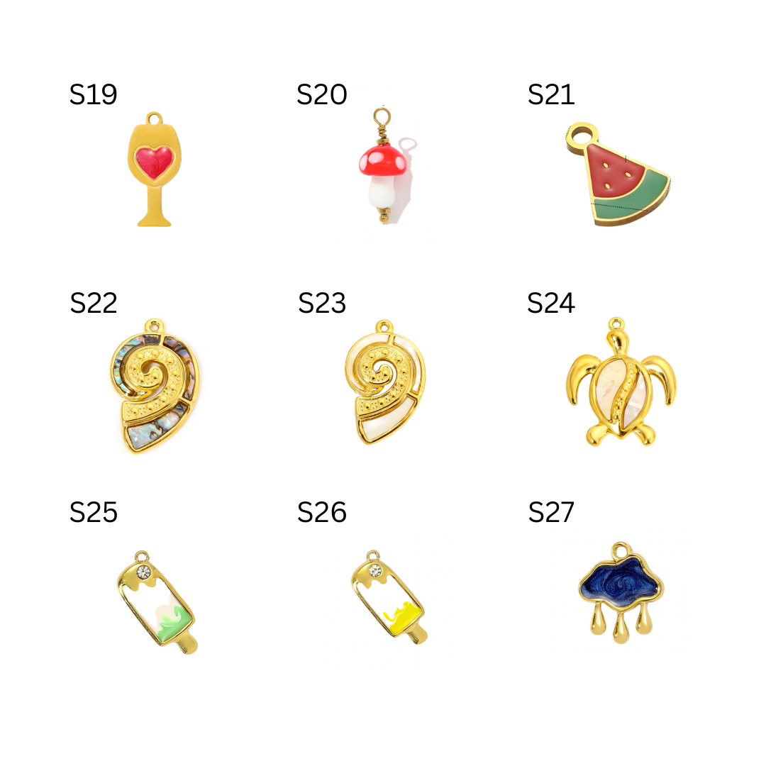 Summer themed charms