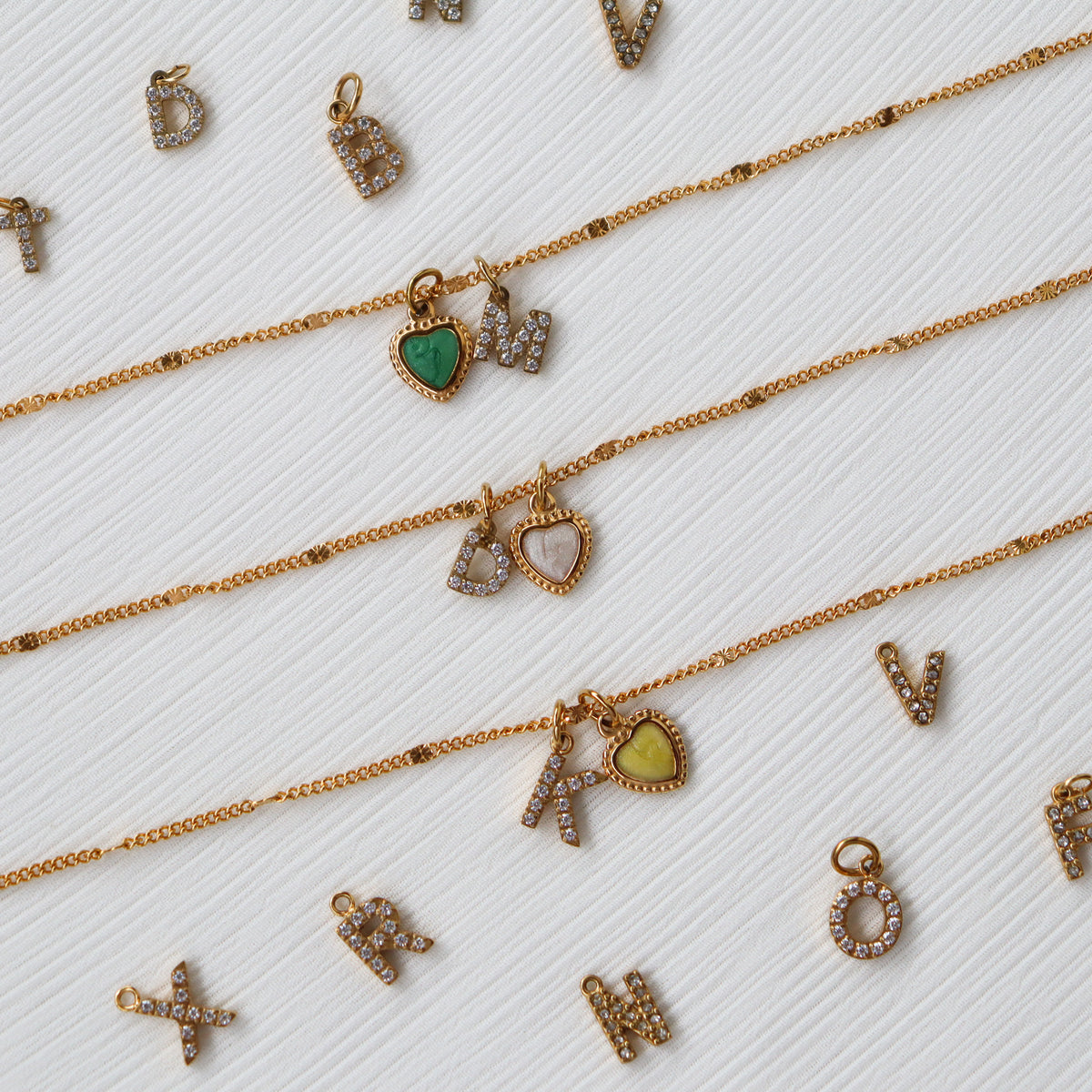 Custom initial and heart