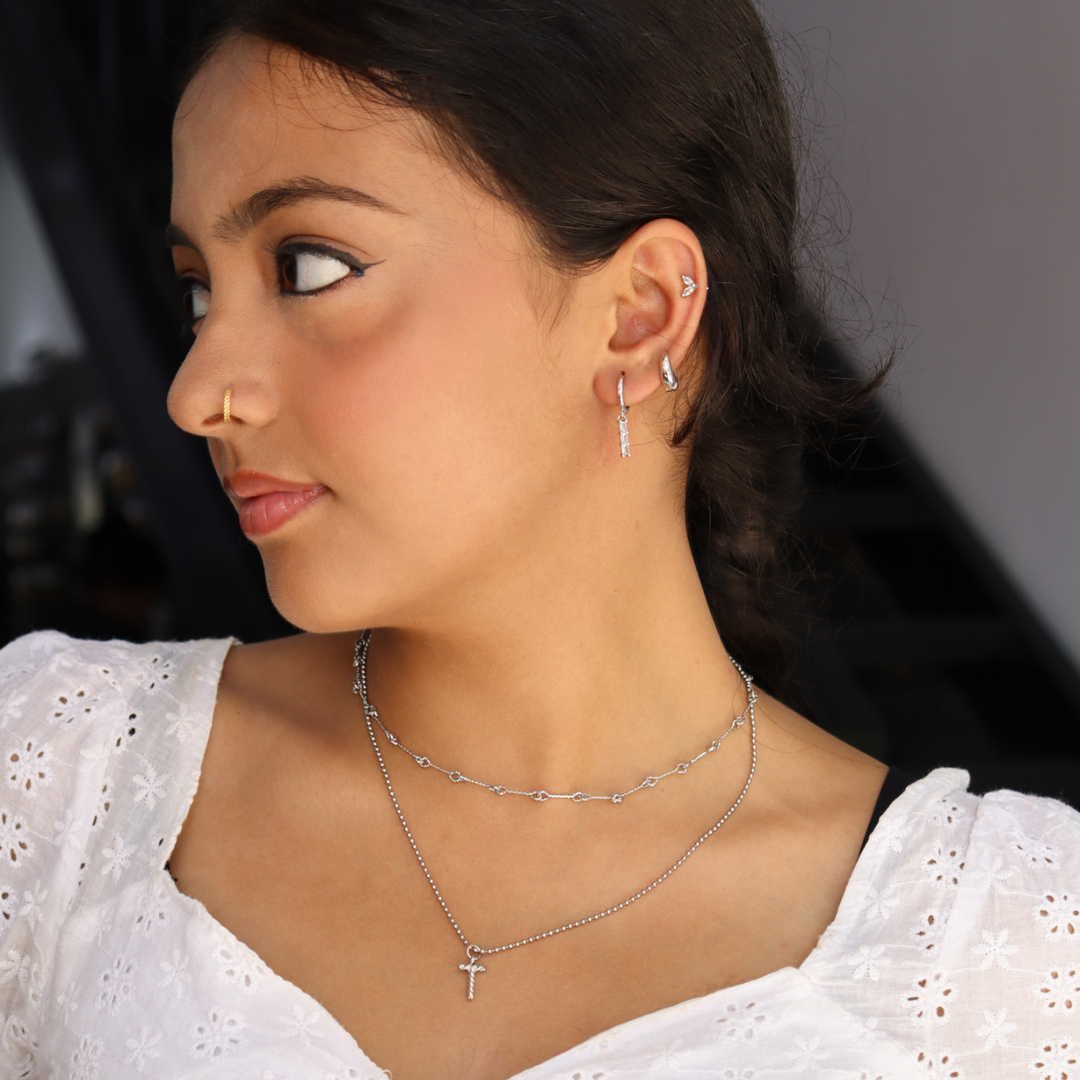 925 scoop hoops