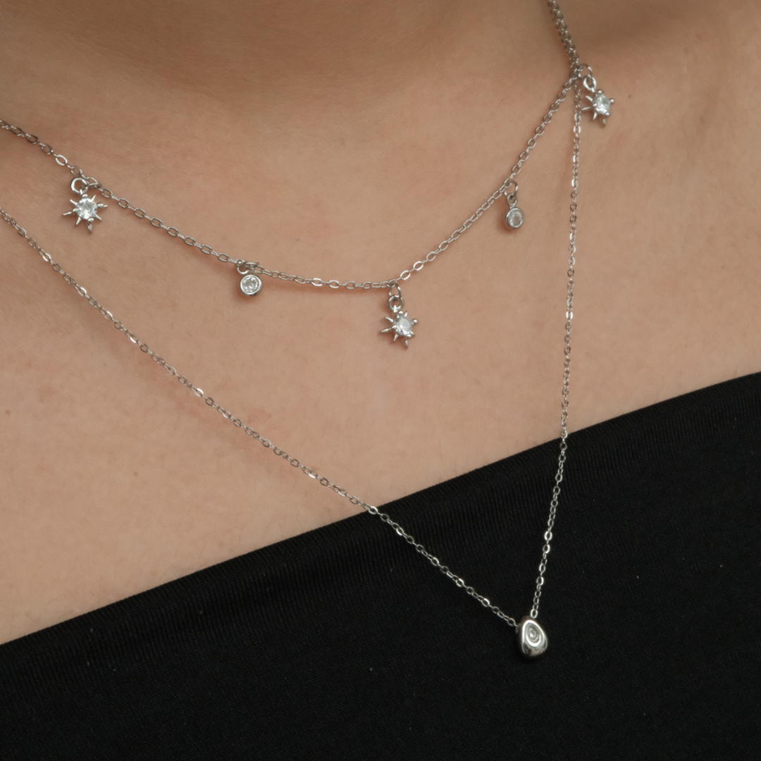 925 pebble chain