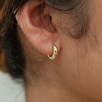 925 scoop hoops