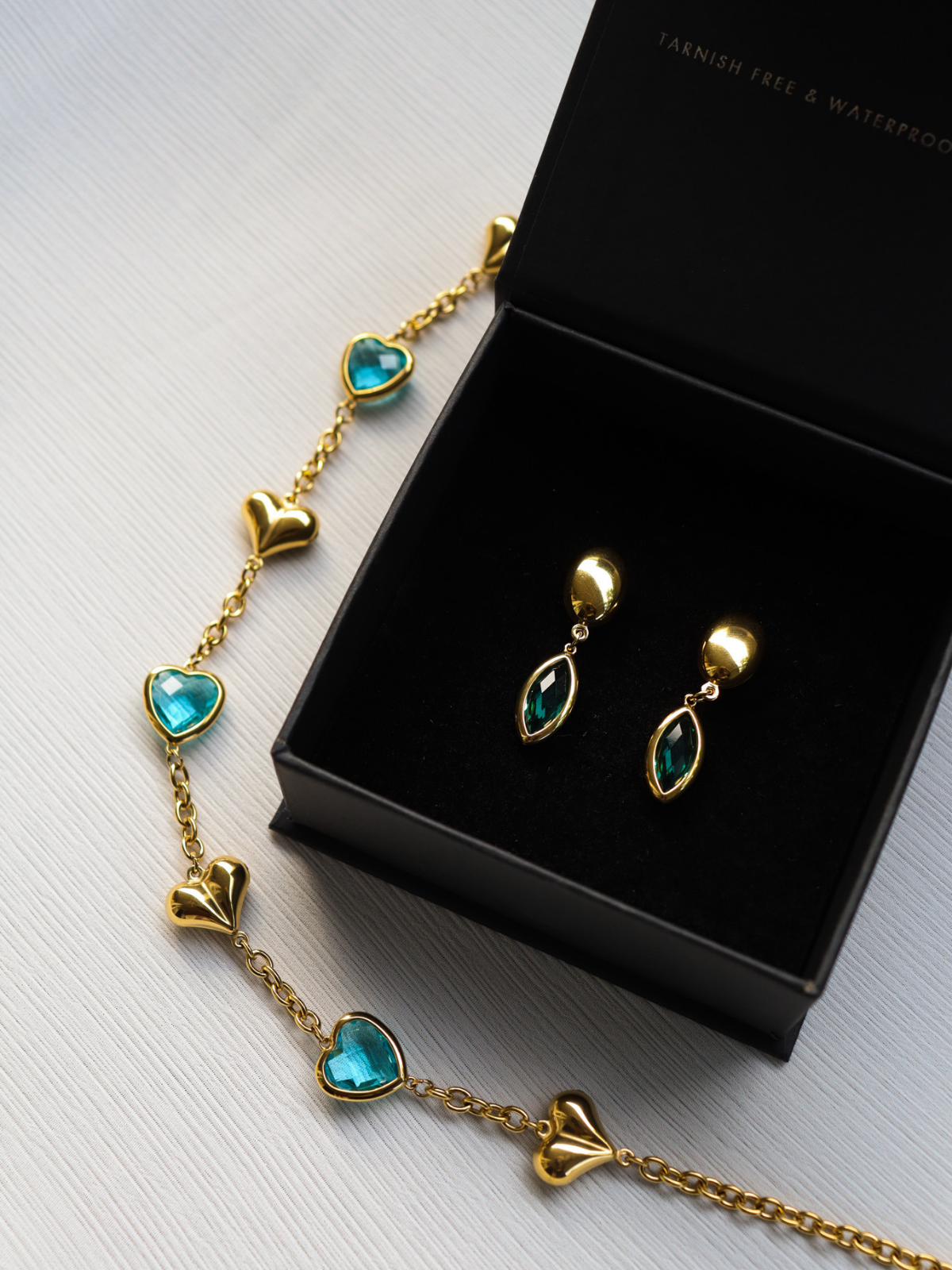 Blue love gem chain