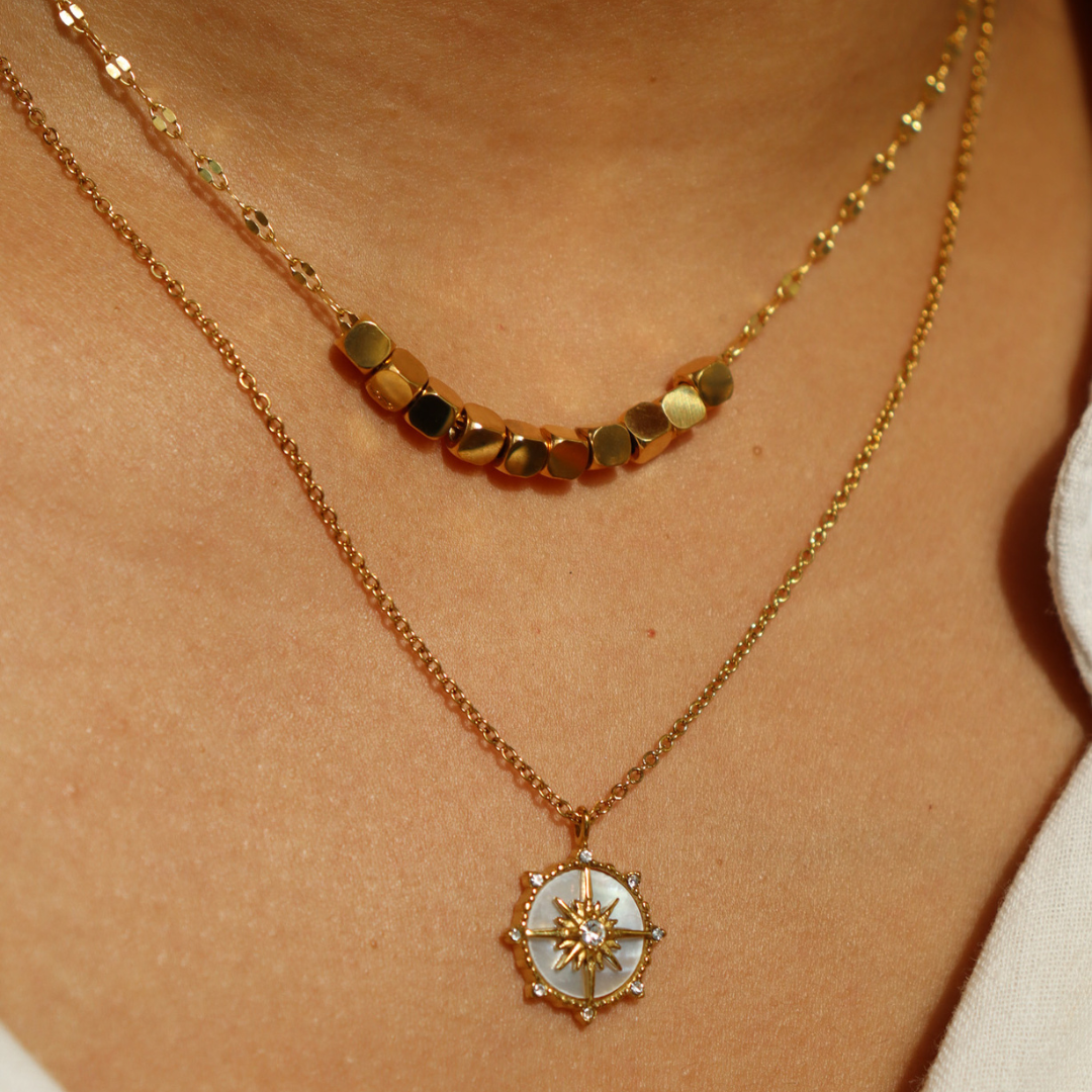 Bling compass chain