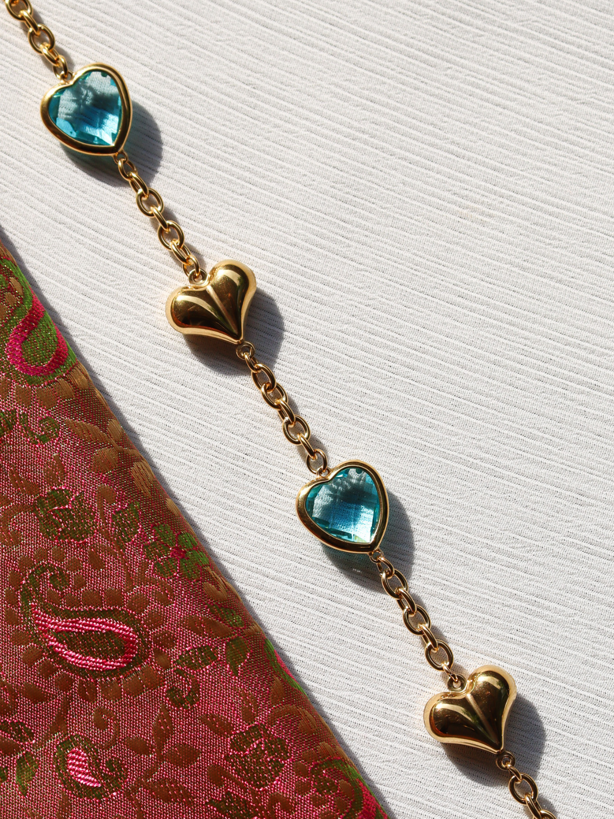 Blue love gem chain
