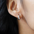 925 scoop hoops