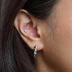 French twist hoops