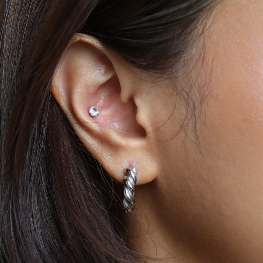 French twist hoops