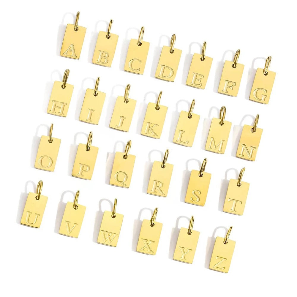 Tag alphabet charms