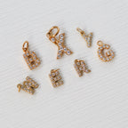 Baby diamond alphabet charms