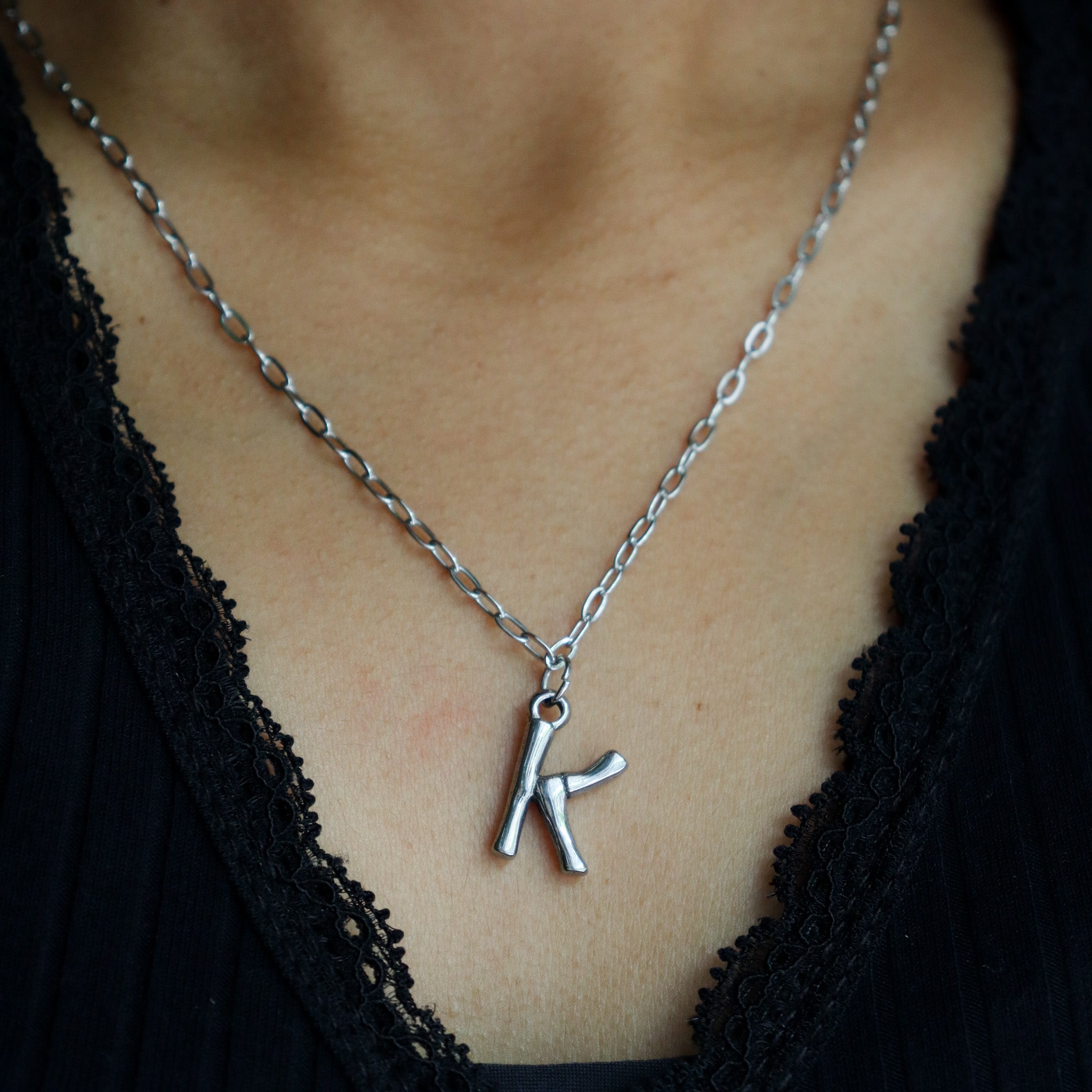 Bamboo alphabet charms