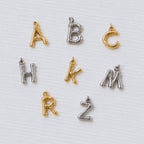 Bamboo alphabet charms