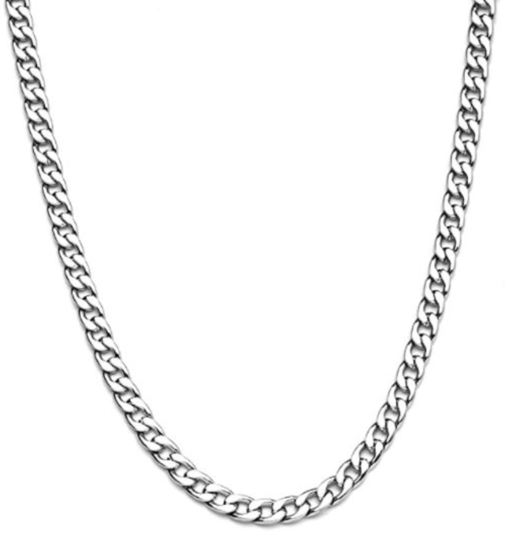 Basic silver link chain
