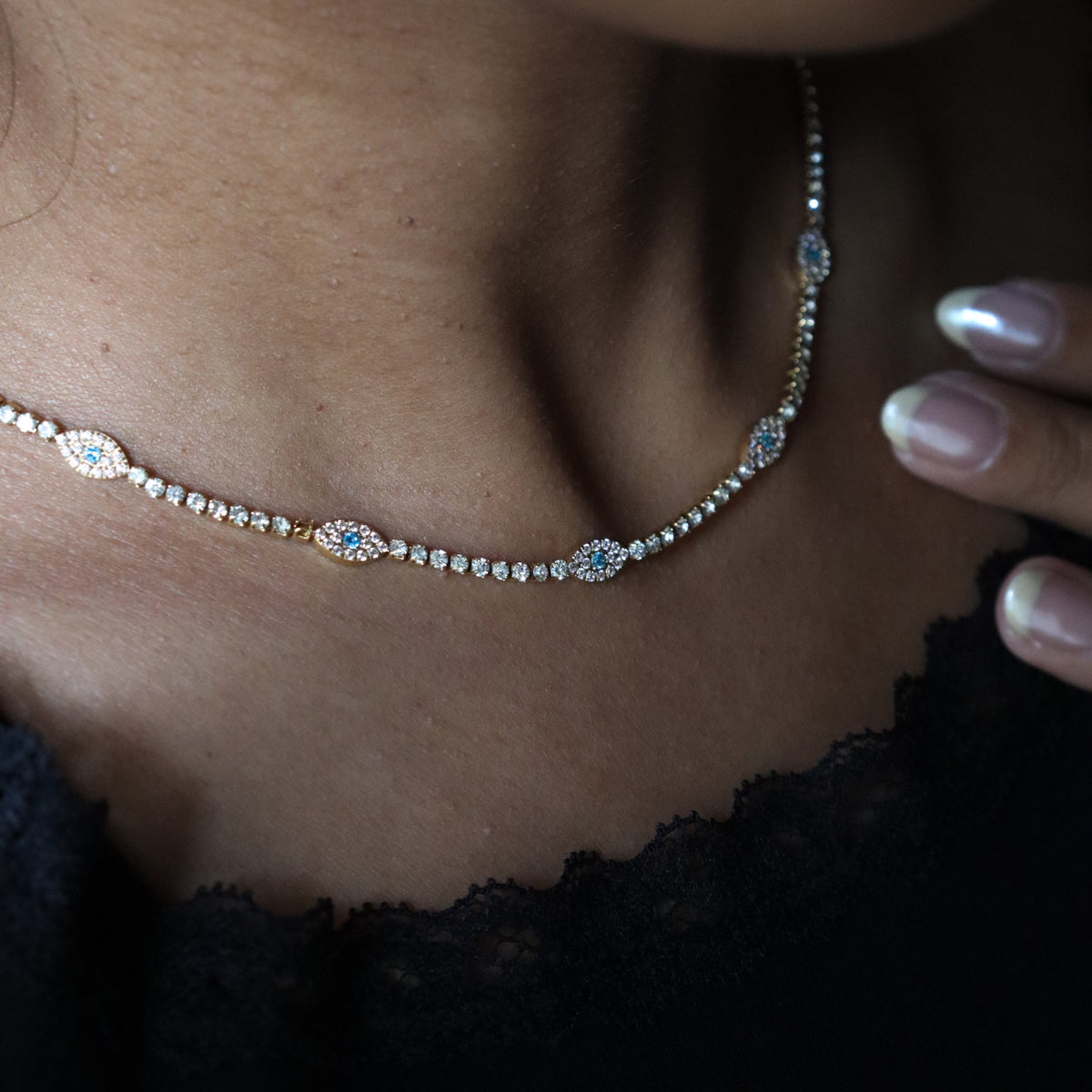 Bling eye chain
