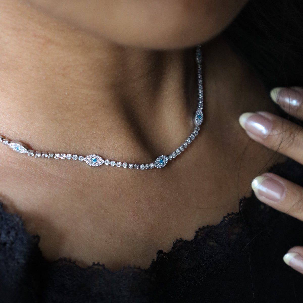Bling eye chain