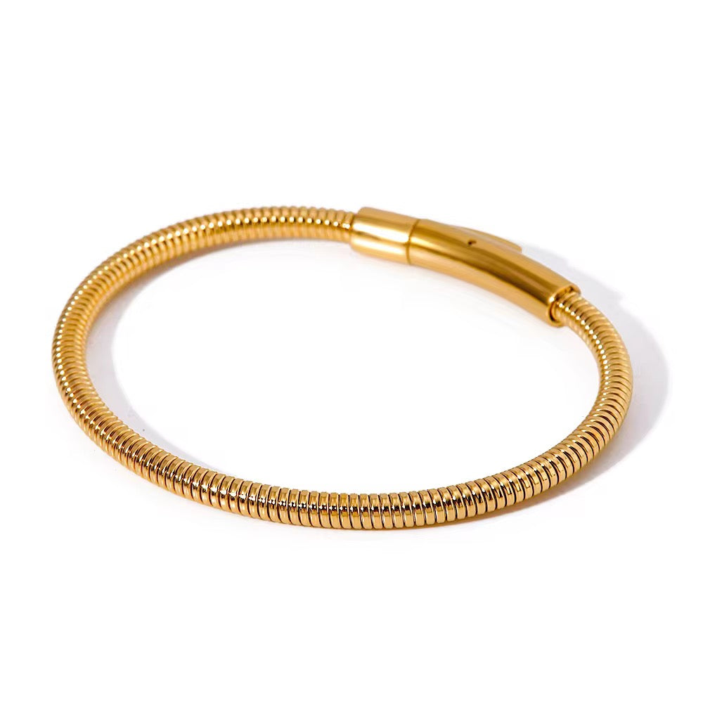 Button snake bracelet