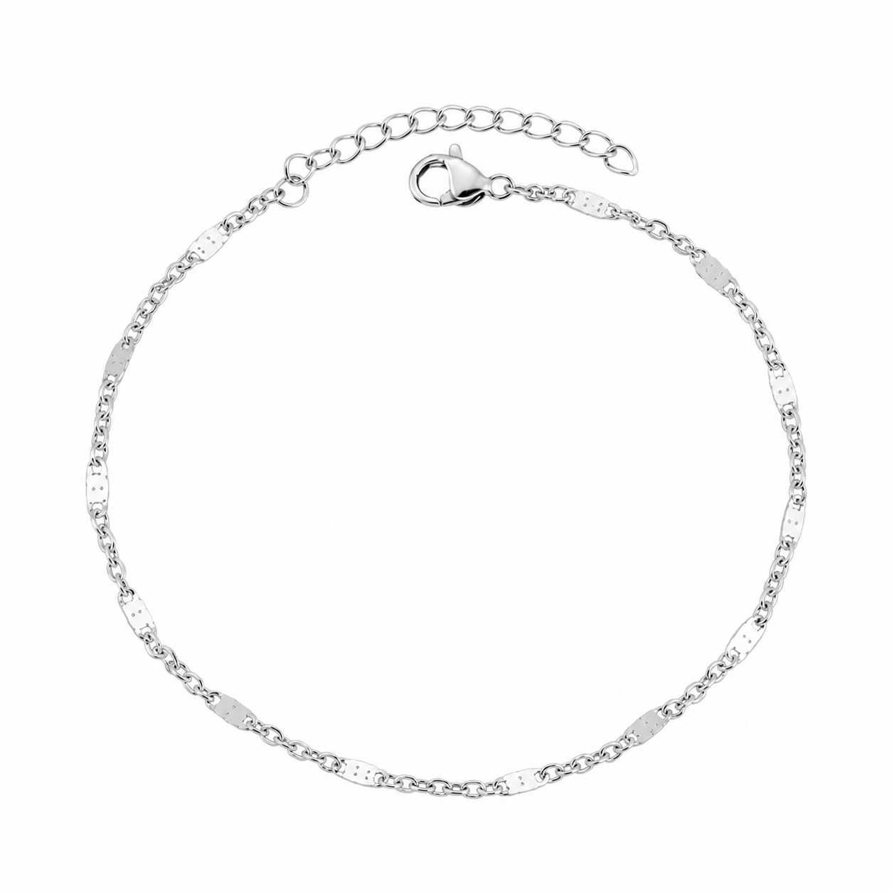 Spaced flat bracelet