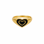 Double heart ring