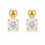 925 circle studs