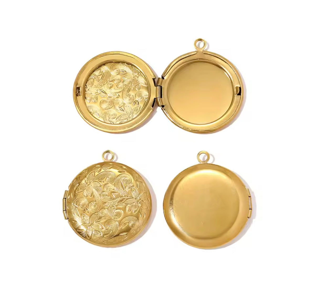 Vintage locket charms