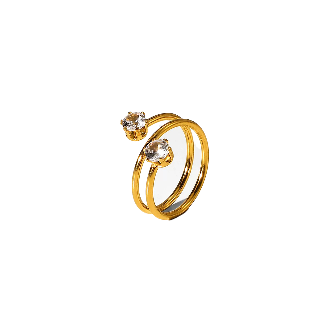 Diamond stack ring