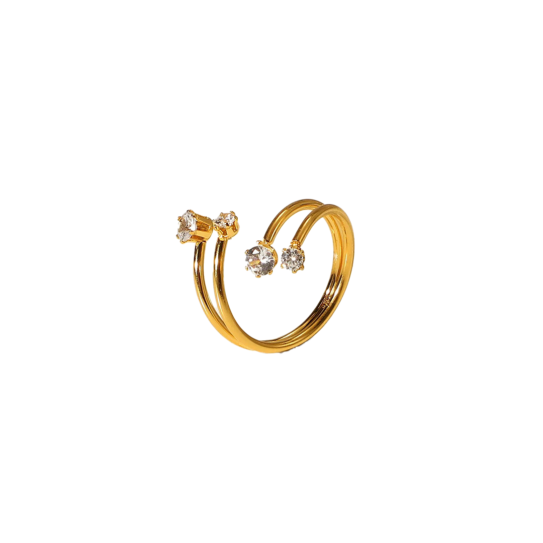 Diamond stack ring