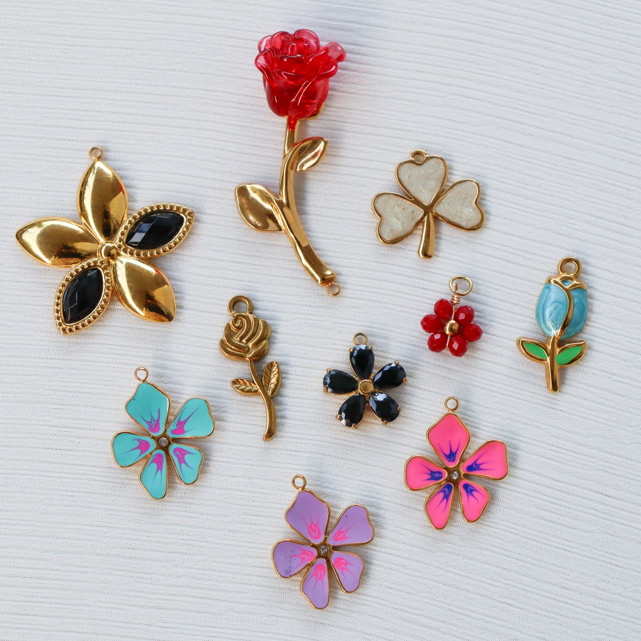Flowers charms