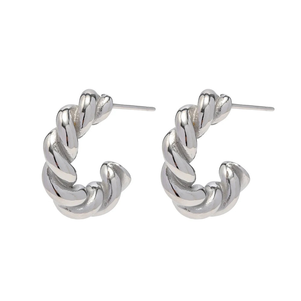 French twist hoops
