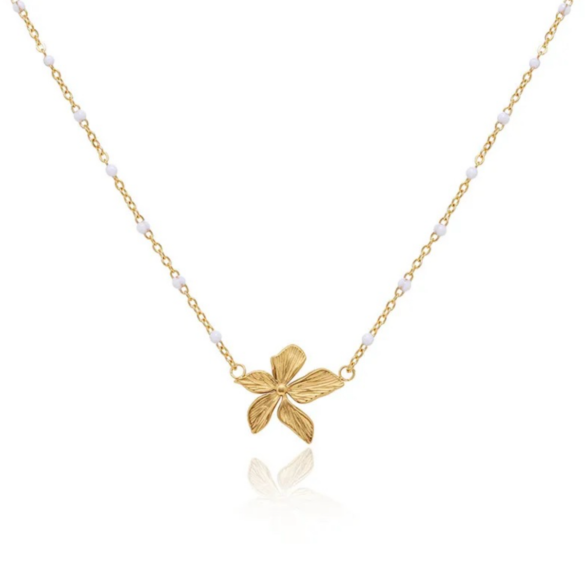Gold orchid chain