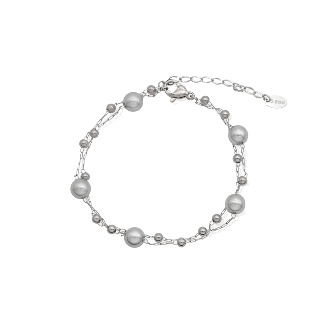 Grey pearl bracelet