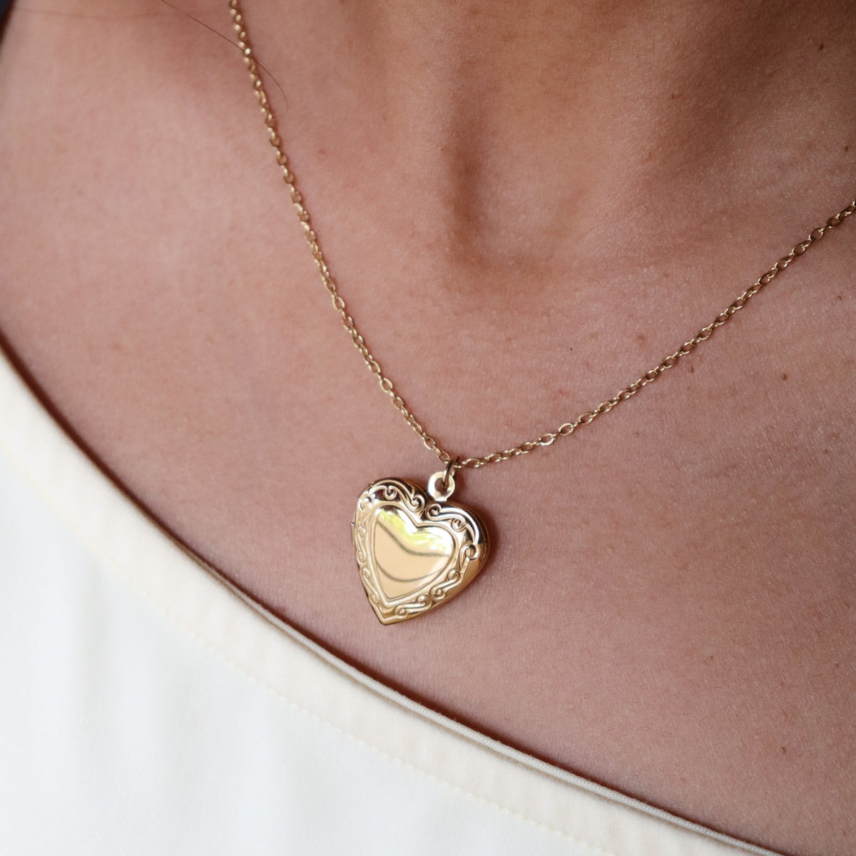 Heart locket chain