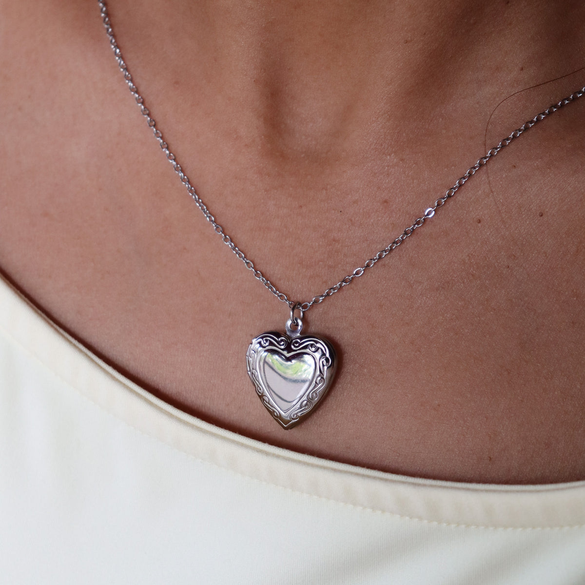 Heart locket chain
