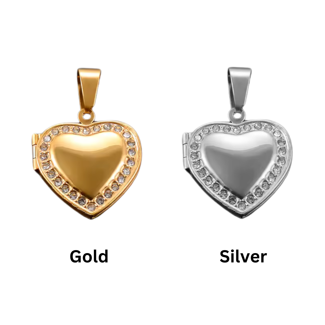 Heart locket charms
