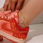 Milk butterfly anklet